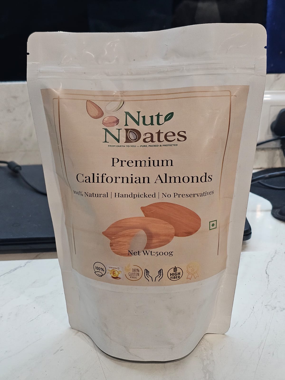 Premium Californian Almonds 500g - Image 3